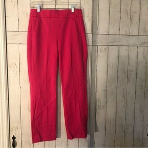 J. Crew Remi Pant Bi-Stretch Cotton Soft Fuchsia Pink AG172 NWT